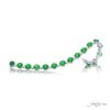 Round Emerald and Diamond Bracelet Prong SetFancy Color