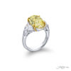 Fancy Yellow Diamond Engagement Ring 7.53 ct. Certified