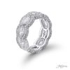 Diamond eternity band 10 marquise diamonds pave design.