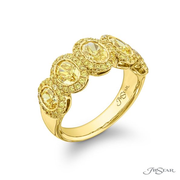 Elegance Elevated: Iconic Fancy Yellow Diamond Band