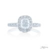 Diamond Engagement Ring 1.01 ct Cushion Cut GIA certified