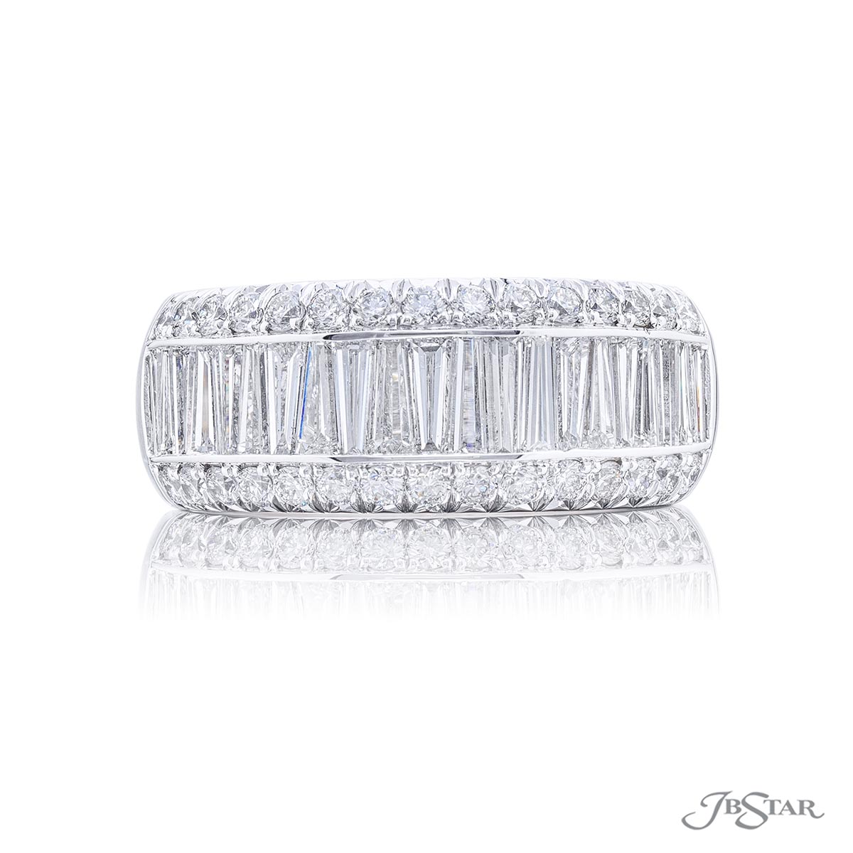 Tapered baguette on sale eternity band