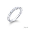 Diamond Wedding Band Oval 0.80 ctw. East to West Design