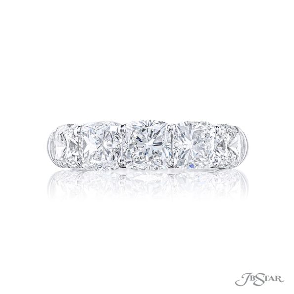 Elegance Elevated: Classic Certified Cushion-Cut Diamond Band