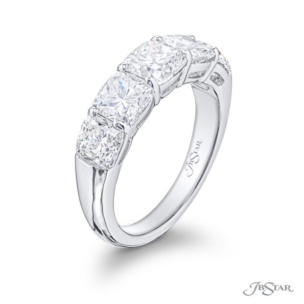 Elegance Elevated: Classic Certified Cushion-Cut Diamond Band