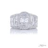 Platinum 1.51 ct Oval Diamond Engagement Ring