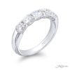 Classic Cushion-Cut Diamond Band | Shared Prong Platinum Design