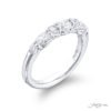 Elegance Elevated: Classic Single-Row Oval and Round-Cut Diamond Band in Platinum