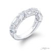 Elegance Elevated: Timeless Single-Row Diamond Wedding Band | Handcrafted in Platinum