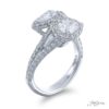 Twogether Diamond Engagement Ring Pear Cut GIA certified