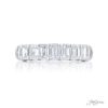 Emerald Cut Diamond Wedding Band Prong Set 2.10 CTW.