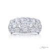 Three-Row Diamond Band | Round-Cut Design in Platinum