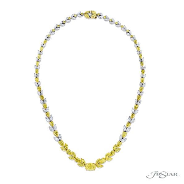 Fancy Yellow Diamond Necklace