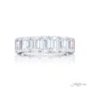 Iconic Single-Row GIA-Certified Diamond Band | 9 Emerald-Cut Diamonds in Platinum | Elegance Elevated by Jb Star