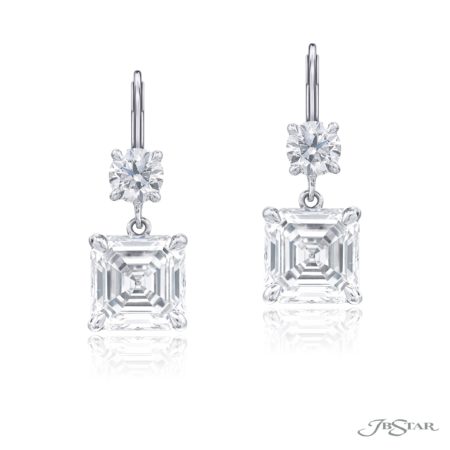 Emerald Cut Moonstone Drop Earrings with Diamond Frame – Milestones by  Ashleigh Bergman