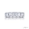 Elegance Elevated | Classic Single-Row Radiant-Cut GIA-Certified Diamond Band