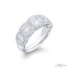 Signature Cushion-Cut Diamond Band with Micro Pave | Handcrafted in Platinum