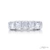 Classic Single-Row GIA-Certified Diamond Band | 7 Radiant-Cut Diamonds in Platinum | Elegance Elevated by Jb Star