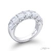 Classic Single-Row GIA-Certified Diamond Band | 7 Radiant-Cut Diamonds in Platinum | Elegance Elevated by Jb Star