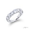 Classic Single-Row Diamond Band | Cushion-Cut & Round Diamonds in Platinum