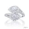 Two-Stone Diamond Engagement Ring Pear Cut 1.41 ctw.