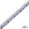 Platinum Prong Set Round Diamond Bracelet Jewelry