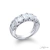 Classic Single-Row GIA Certified Diamond Band | 7 Emerald-Cut Diamonds in Platinum | Elegance Elevated by Jb Star