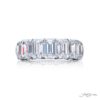 Classic Single-Row GIA Certified Diamond Band | 7 Emerald-Cut Diamonds in Platinum | Elegance Elevated by Jb Star