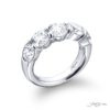 Classic Single-Row Round Diamond Band | GIA Certified | Handcrafted in Platinum