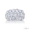 Iconic Three-Row Diamond Band | 25 Oval Diamonds in Platinum | Elegance Elevated by Jewels by Star