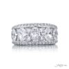 Elegance Elevated | Iconic Multi-Row Channel Diamond Band in Pure Platinum