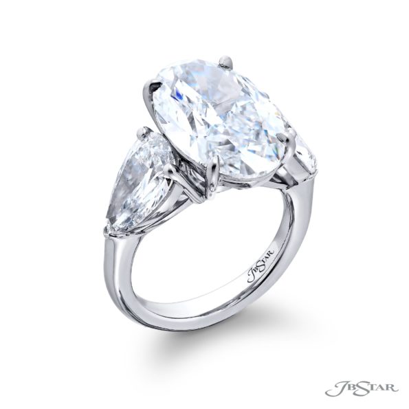 7.63 ct Oval Diamond Ring | GIA Certified & Handcrafted in Platinum | Dazzling Brilliance by Jb Star