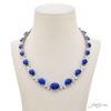 Certified Sapphire Floral Necklace with Diamond Accents | Handcrafted in Platinum | One-of-a-kind Beauty by Jb Star