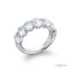 Elegance Elevated: Classic Single-Row GIA-Certified Oval-Cut Diamond Band in Platinum