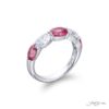 Elegance Elevated | Iconic Single-Row Pink Sapphire Band