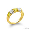 Elegance Elevated | Classic Single-Row Fancy Yellow Radiant-Cut Diamond Band