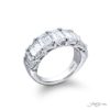 Classic Single Row GIA Certified Diamond Band | 7 Emerald-Cut Diamonds in Platinum | Elegance Elevated by Jb Star