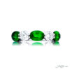 Classic Single-Row Emerald Band | Oval Emeralds & Diamonds in Platinum | Elegance Elevated by Jewels by Star