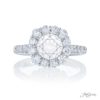 Diamond Semi-Mount 1.01 ctw. Halo Pave Setting