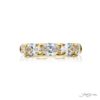 Classic East-West Oval Diamond Band | 18K Yellow Gold Handcrafted Design