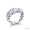 Elegance Elevated: Signature Multi-Row Radiant-Cut Diamond Band in Platinum