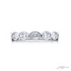 Signature East-West Bezel Diamond Band | Oval Diamonds in Pure Platinum