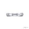 Classic East-West GIA-Certified Emerald-Cut Diamond Band in Platinum