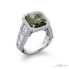 6.01 ct GIA Certified Octagonal-Cut Alexandrite Ring | Emerald Cut Diamond Accents in Platinum | Magnificent Design by Jb Star