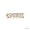 Classic Single-Row Radiant and Emerald-Cut Diamond Band in 18K Yellow Gold