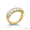 Classic Single-Row Radiant and Emerald-Cut Diamond Band in 18K Yellow Gold