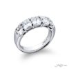 Signature GIA-Certified Cushion-Cut Diamond Band in Pure Platinum