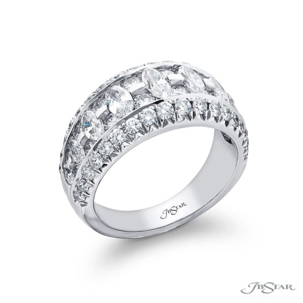 Elegance Elevated: Iconic Multi-Row Diamond Band