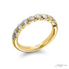 Elegance Elevated: Elegant 3-Sided Pave Fancy Yellow Diamond Band