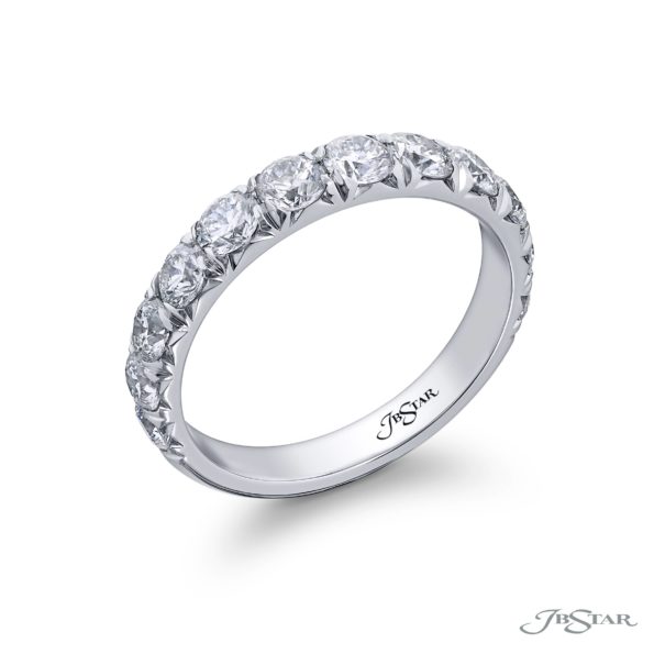 Elegance Elevated: Stunning Cut Down Diamond Eternity Band